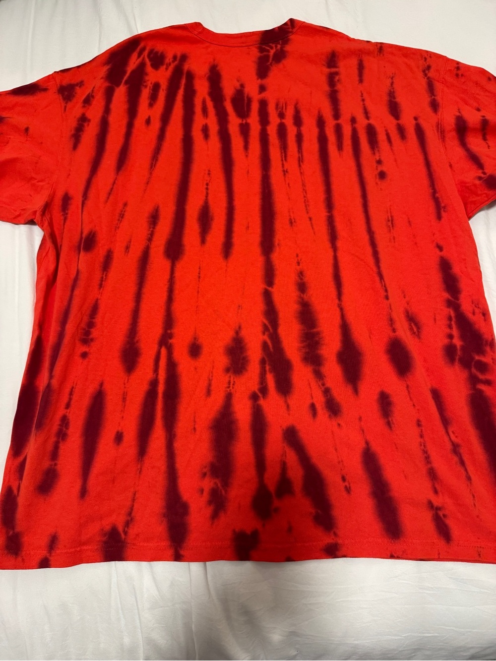 Nike Red and Maroon Tie-Dye Short Sleeve Tee - Picture 2 of 2